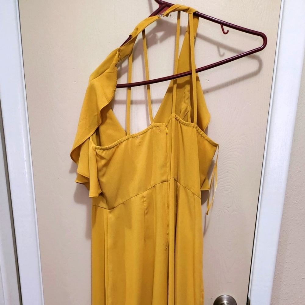 Mustard colored jump suit